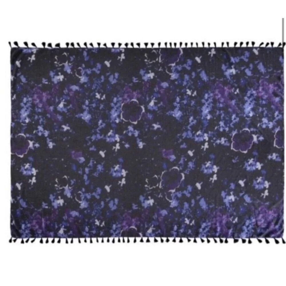 Peter Som Dream Floral Sarong Meteorite Coverup Dress Convertible Summer Beach D - Picture 11 of 15